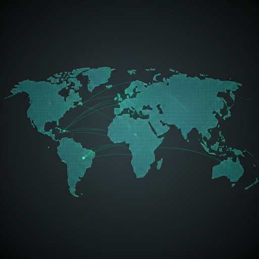Global network map